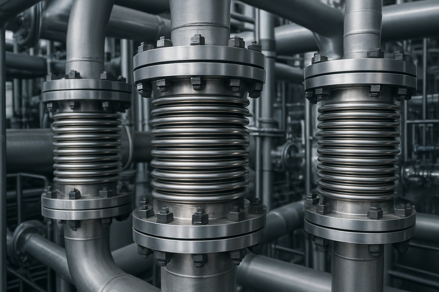 metal bellows - soffietti metallici - antivibranti - giunti di dilatazione - expansion joints- aisi321 aisi316L aisi 321 aisi 316L inconel